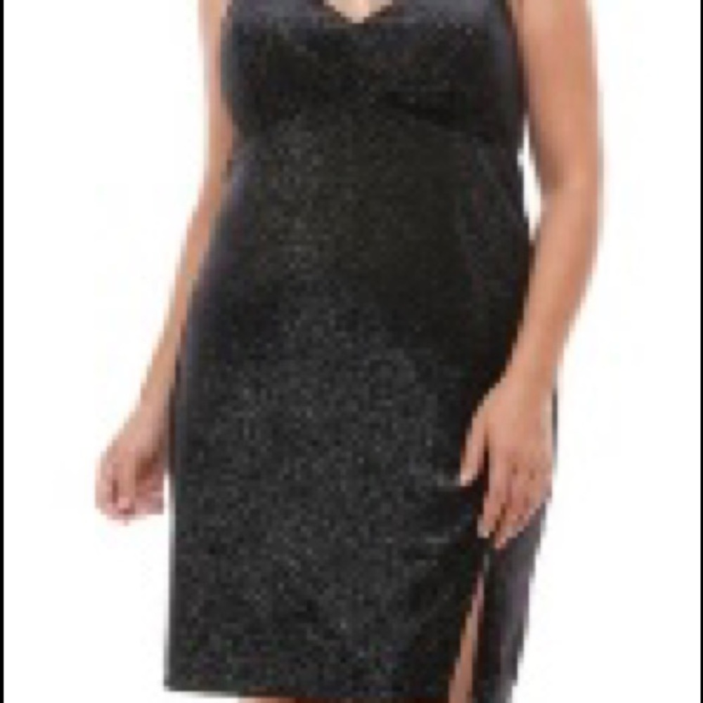 Shimmer Spaghetti Strap Dress